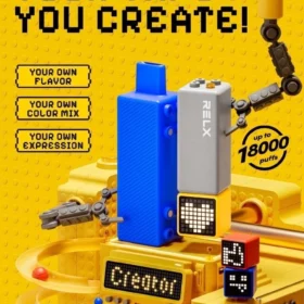 RELX Creator 積木系列 18000口電子煙主機｜可愛積木造型｜大容量煙油｜多款人氣口味｜台灣現貨供應